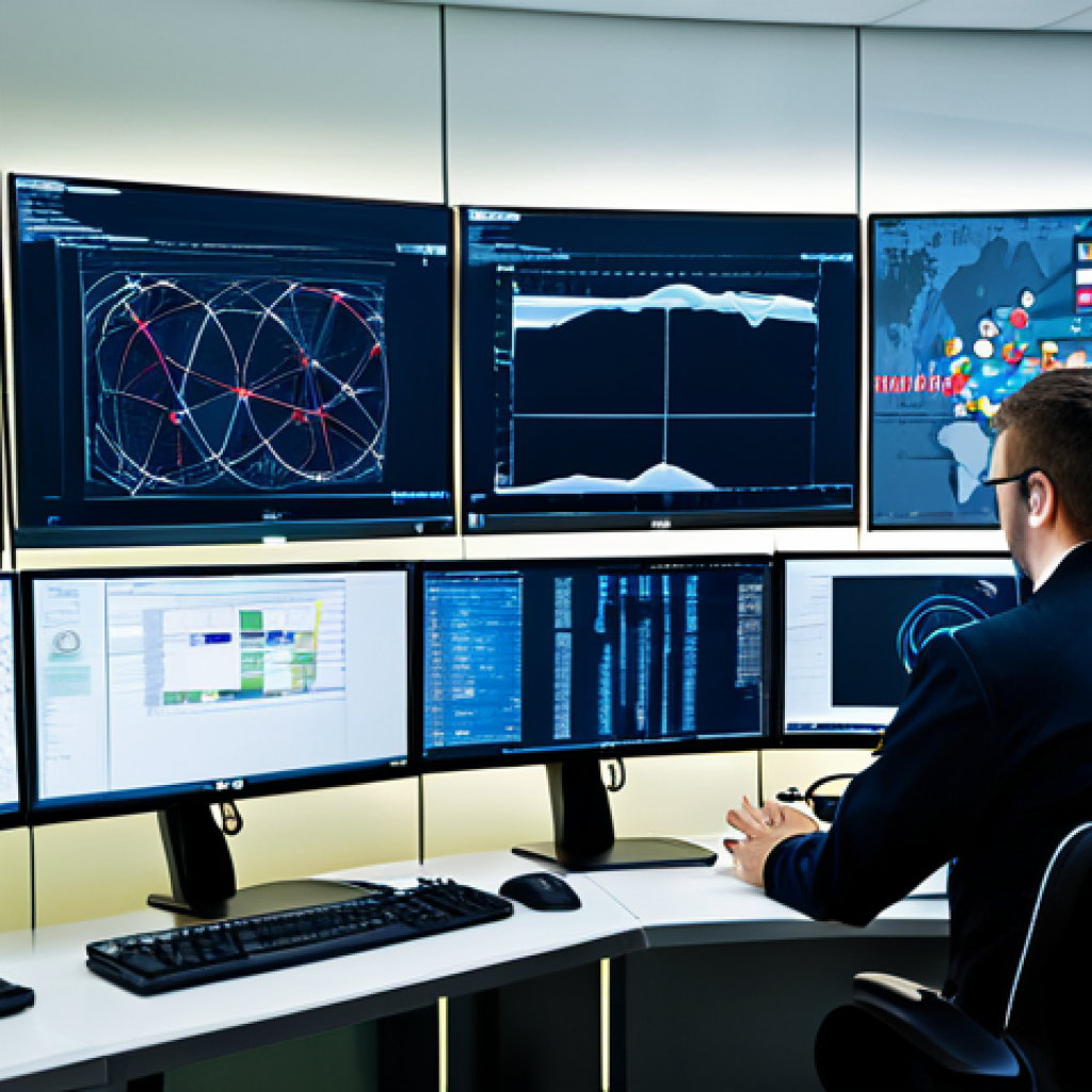 보안솔루션 아키텍처 설계 사례 - **Prompt:** A network security architect, fully clothed in professional attire, analyzing a complex ...