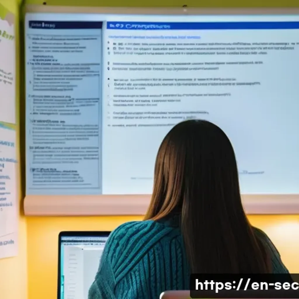 CISSP 준비 전략과 학습법 - **Prompt:** A brightly lit, modern study room. A young adult woman is seated at a desk covered with ...